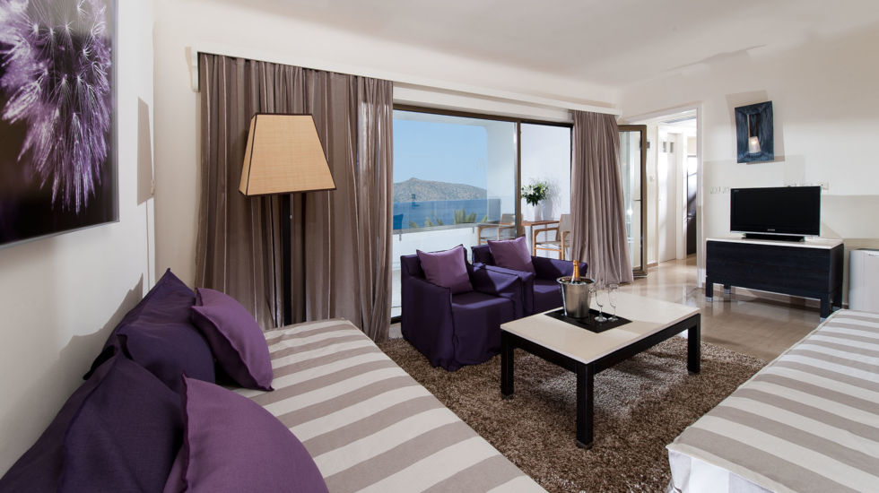 Minos Palace Hotel and suites - One bedroom Suite upper deck sea view Minos Palace Hotel and suites - One bedroom Suite upper deck sea view