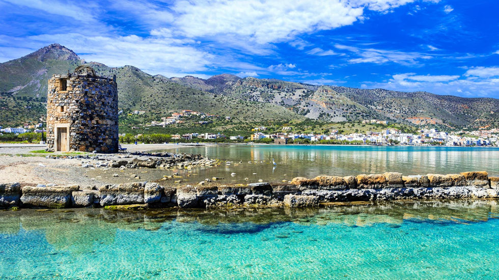 Daios Cove - Elounda Windmill Ruin & Plaka village Daios Cove - Elounda Windmill Ruin & Plaka village