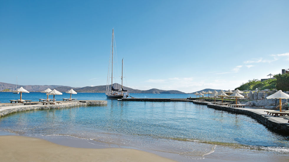 Elounda Peninsula Private sandy beach Elounda Peninsula Private sandy beach
