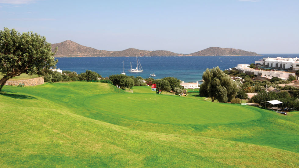 Porto Elounda Golf club view from the hill Porto Elounda Golf club view from the hill
