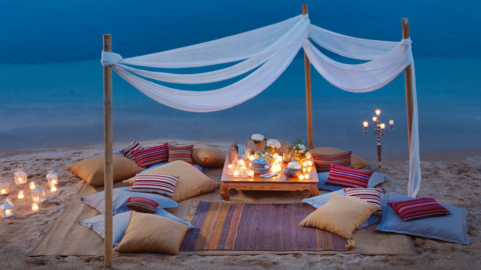 Out of the Blue Resort private beach party