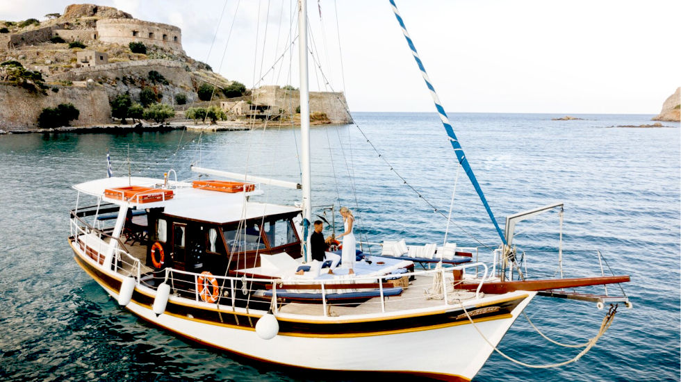 Blue Palace Elounda - Romantic Caique Trip Blue Palace Elounda - Romantic Caique Trip